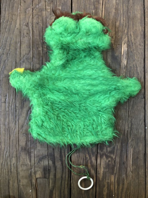 画像11: 70s Vintage Sesame Street Oscar The Grouch Hand Puppet Doll (A206)