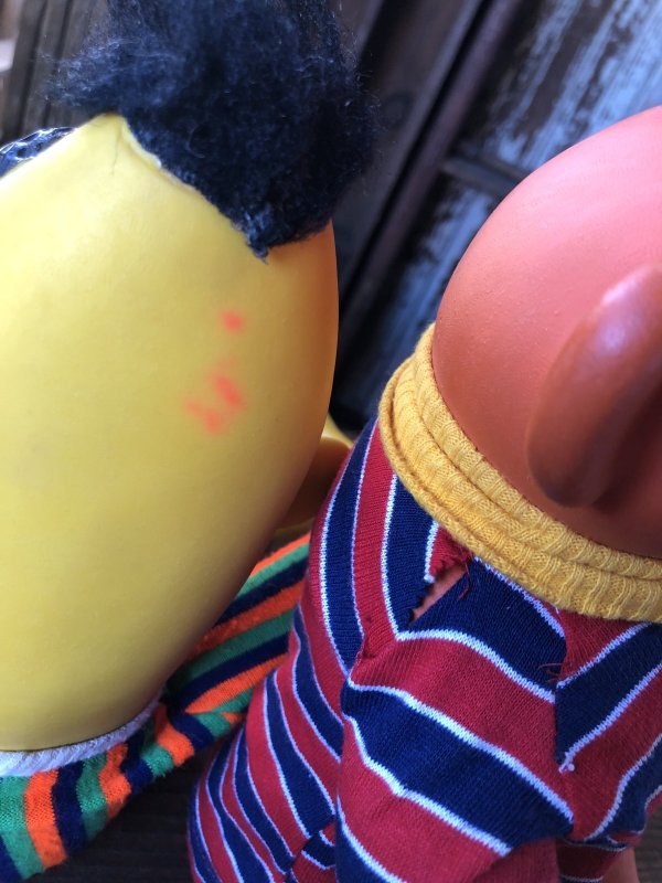 画像7: 70s Vintage Sesame Street Ernie and Bert Hand Puppet Doll SET (A209)