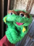 画像13: 70s Vintage Sesame Street Oscar The Grouch Hand Puppet Doll (A206) (13)