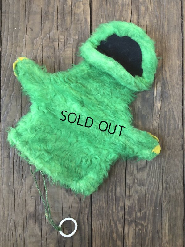 画像10: 70s Vintage Sesame Street Oscar The Grouch Hand Puppet Doll (A206)