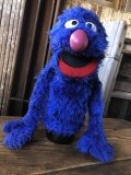 70s Vintage Sesame Street Grover Hand Puppet Doll (A208)