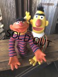 70s Vintage Sesame Street Ernie and Bert Hand Puppet Doll SET (A209)