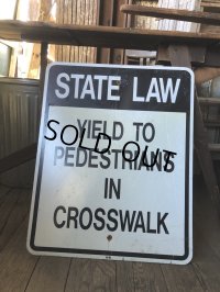 Vintage Road Sign STATE LAW (A212)