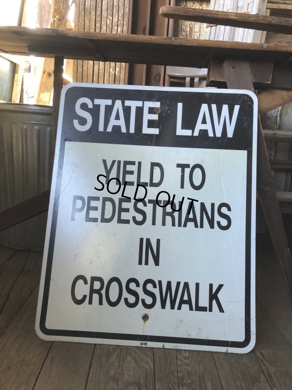 画像1: Vintage Road Sign STATE LAW (A212)