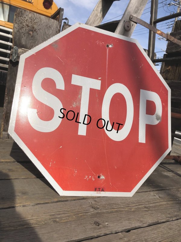 画像9: Vintage Road Sign STOP (A210)