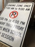 画像6: Vintage Road Sign LOADING ZONE ONLY (A214) (6)