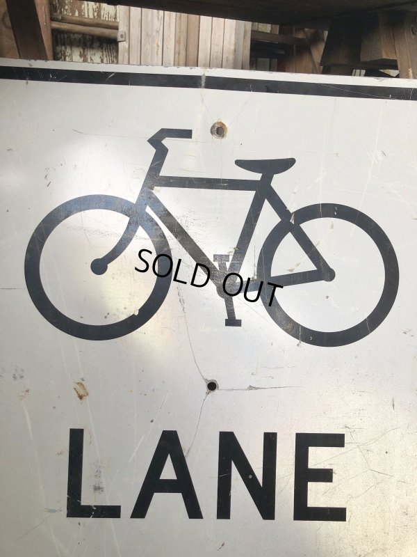 画像5: Vintage Road Sign LANE AHEAD (A213)