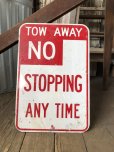 画像1: Vintage Road Sign TOW AWAY NO STOPPING ANY TIME (A219) (1)
