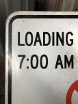 画像5: Vintage Road Sign LOADING ZONE ONLY (A214) (5)