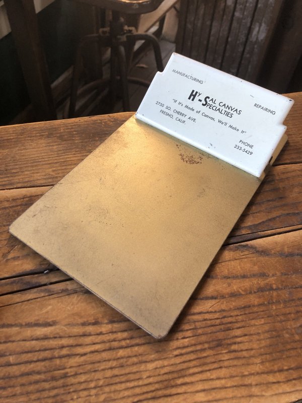 画像4: Vintage USA Metal Clipboard HY-SAL CANVAS SPECIALTIES (A222)