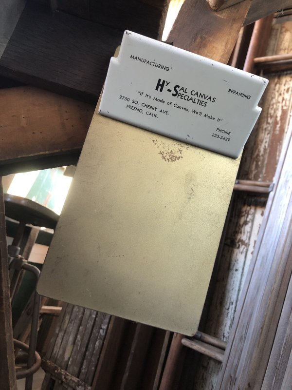 画像13: Vintage USA Metal Clipboard HY-SAL CANVAS SPECIALTIES (A222)