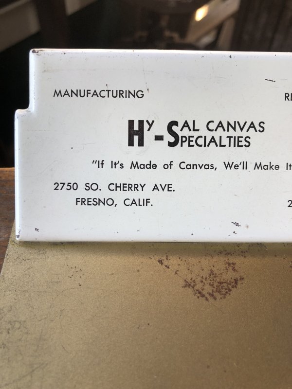 画像8: Vintage USA Metal Clipboard HY-SAL CANVAS SPECIALTIES (A222)
