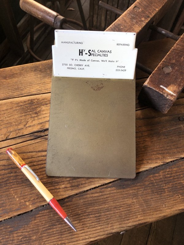 画像1: Vintage USA Metal Clipboard HY-SAL CANVAS SPECIALTIES (A222)