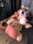 画像12: 60s Vintage T Bone Dog Pull String Plush Doll by Matte (A226) (12)