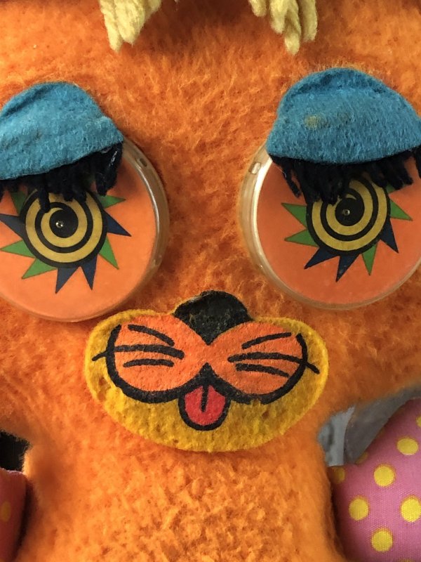 画像10: 60s Vintage The Googlies Cat Plush Doll by Mattel (A224)