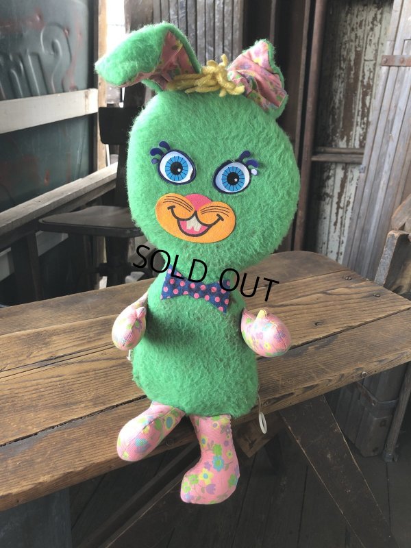 画像1: 60s Vintage Rascal Rabbit Pull String Plush Doll by Mattel (A223)