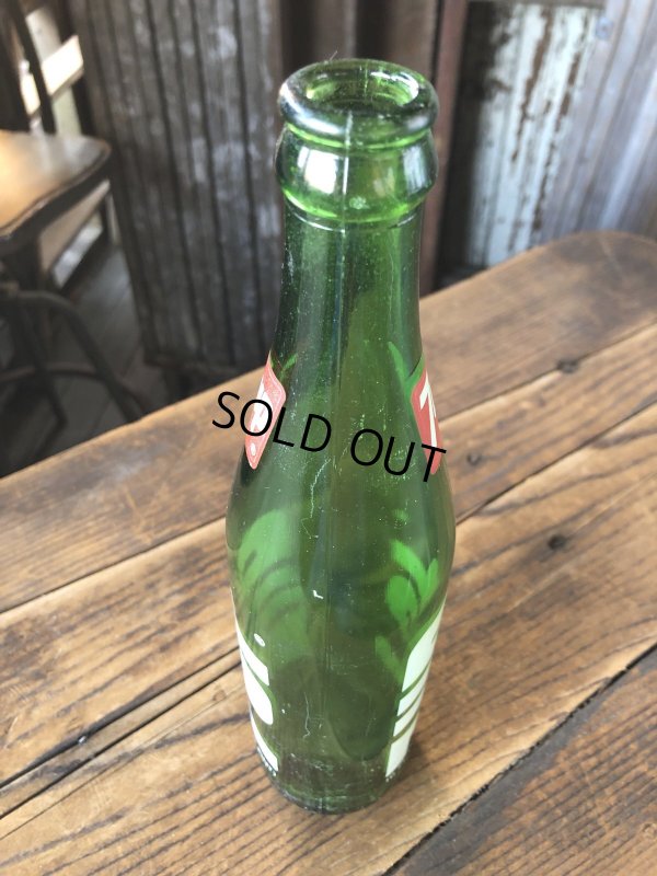 画像4: 70s Vintage 7UP Soda Green Glass Bottle 16FL OZ (A235) 