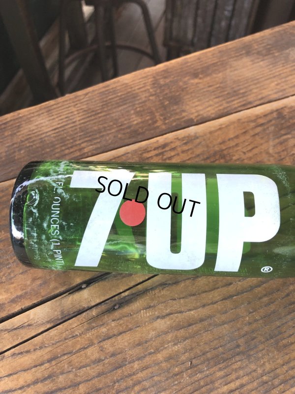 画像8: 70s Vintage 7UP Soda Green Glass Bottle 16FL OZ (A233) 