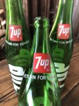画像10: 70s Vintage 7UP Soda Green Glass Bottle 16FL OZ (A233)  (10)