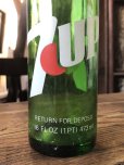 画像6: 70s Vintage 7UP Soda Green Glass Bottle 16FL OZ (A228)  (6)
