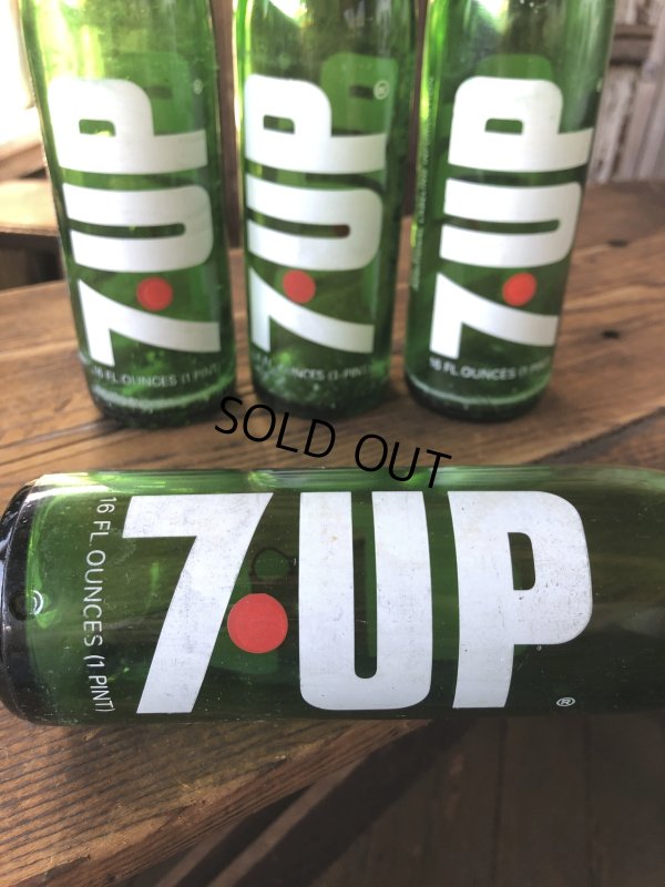画像8: 70s Vintage 7UP Soda Green Glass Bottle 16FL OZ (A235) 