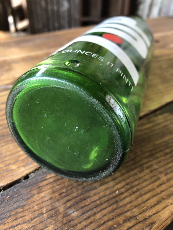 画像7: 70s Vintage 7UP Soda Green Glass Bottle 16FL OZ (A235) 