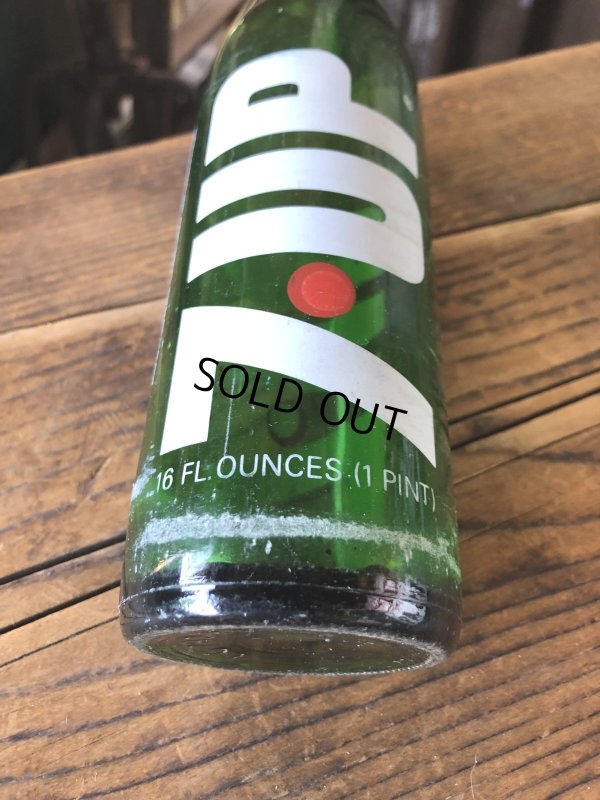 画像6: 70s Vintage 7UP Soda Green Glass Bottle 16FL OZ (A232) 