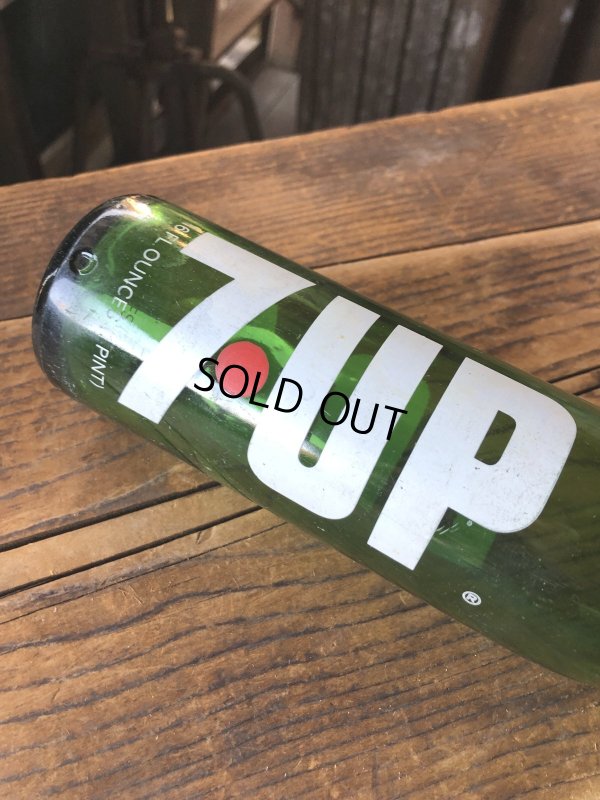 画像6: 70s Vintage 7UP Soda Green Glass Bottle 16FL OZ (A235) 