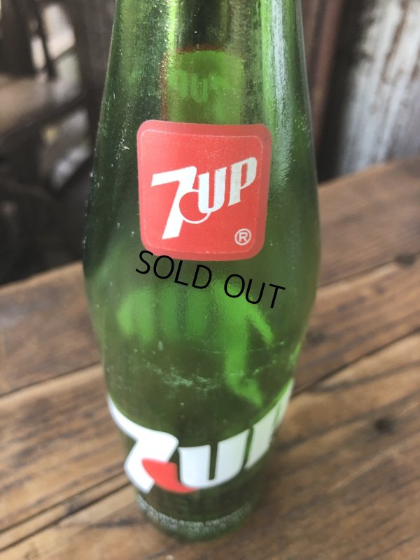 画像5: 70s Vintage 7UP Soda Green Glass Bottle 16FL OZ (A231) 