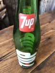 画像5: 70s Vintage 7UP Soda Green Glass Bottle 16FL OZ (A235)  (5)