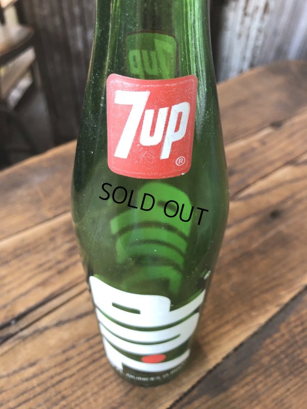 画像5: 70s Vintage 7UP Soda Green Glass Bottle 16FL OZ (A235) 