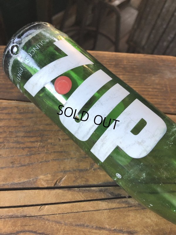 画像8: 70s Vintage 7UP Soda Green Glass Bottle 16FL OZ (A232) 