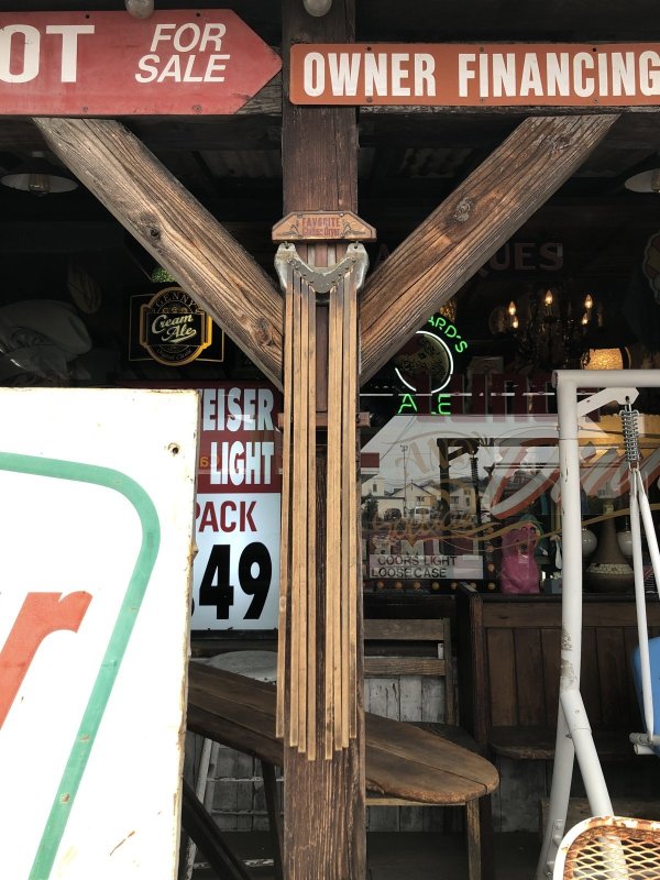 画像14: Vintage FAVORITE Folding Wall Mounted Wooden Clothes Dryer Rack (A236)