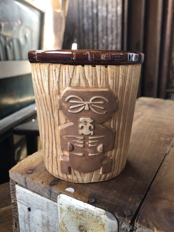 画像2: 60s Vintage Hawaiiana Harveys Lake Tahoe Tiki Barrel Mug (A239)