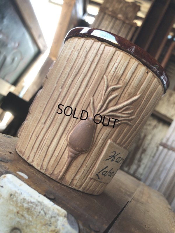 画像4: 60s Vintage Hawaiiana Harveys Lake Tahoe Tiki Barrel Mug (A239)