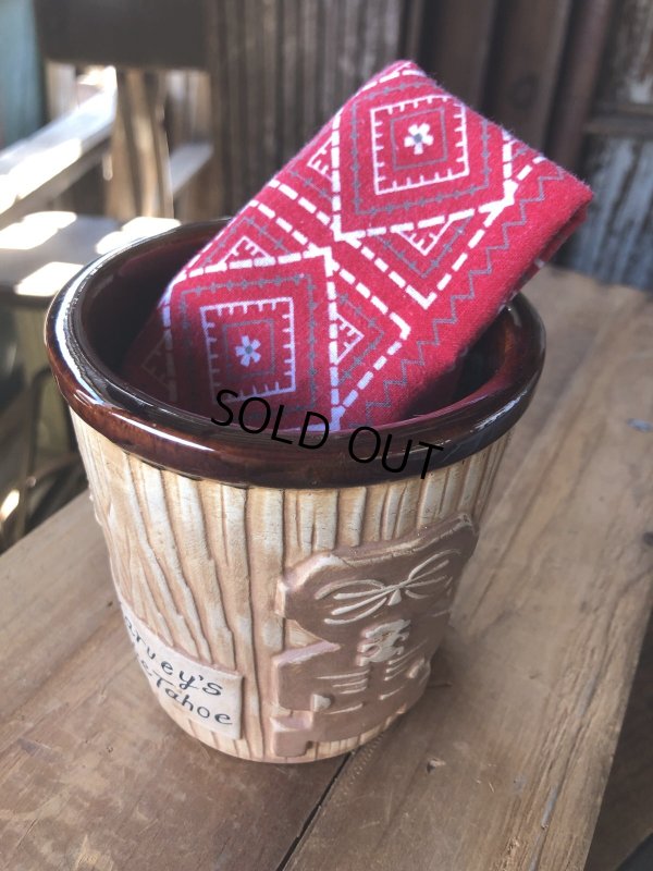 画像15: 60s Vintage Hawaiiana Harveys Lake Tahoe Tiki Barrel Mug (A239)