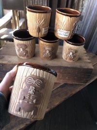 60s Vintage Hawaiiana Harveys Lake Tahoe Tiki Barrel Mug (A239)