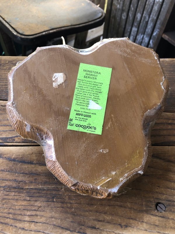 画像7: Vintage Hawaiiana Collectible Monstera Hawaii Server by Coco Joe (A242)