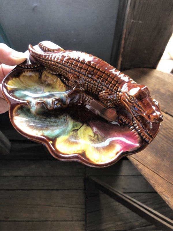 画像14: Vintage Souvenir Ashtray Alligator (A240)