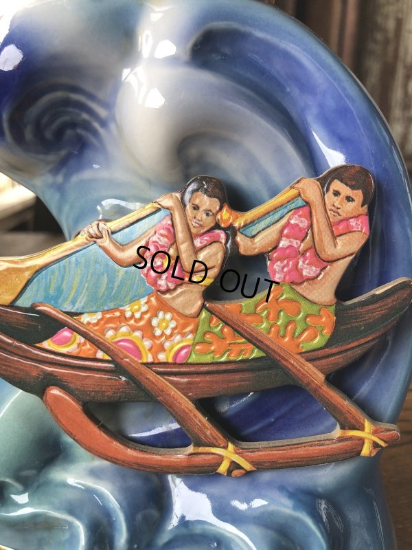 画像6: 70s Vintage Jim Beam for UNITED AIRLINES Hawaiian Open Golf Tournament Ceramic Decanter (A247)