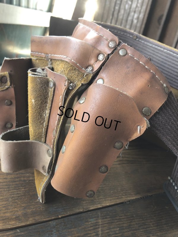 画像5: Vintage Carpenter Leather Tool Belt Pouch (A249)