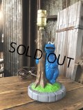70s Vintage Muppets Inc Sesame Street Cookie Monster Lamp (A251)