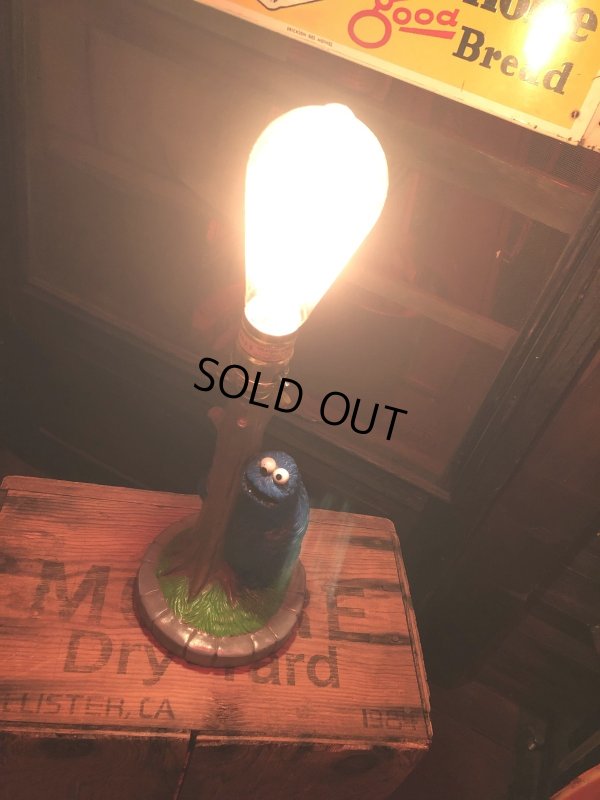 画像10: 70s Vintage Muppets Inc Sesame Street Cookie Monster Lamp (A251)