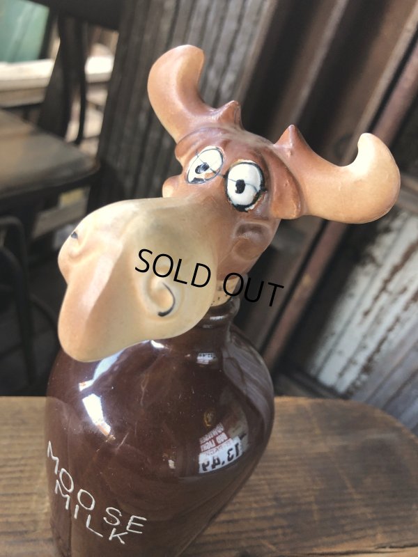 画像14: Vintage Moose Milk Liquor Jug Decanter (A253)