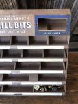 画像18: Vintage Century Drill Bit Hardware Store Display Cabinet (A256) (18)