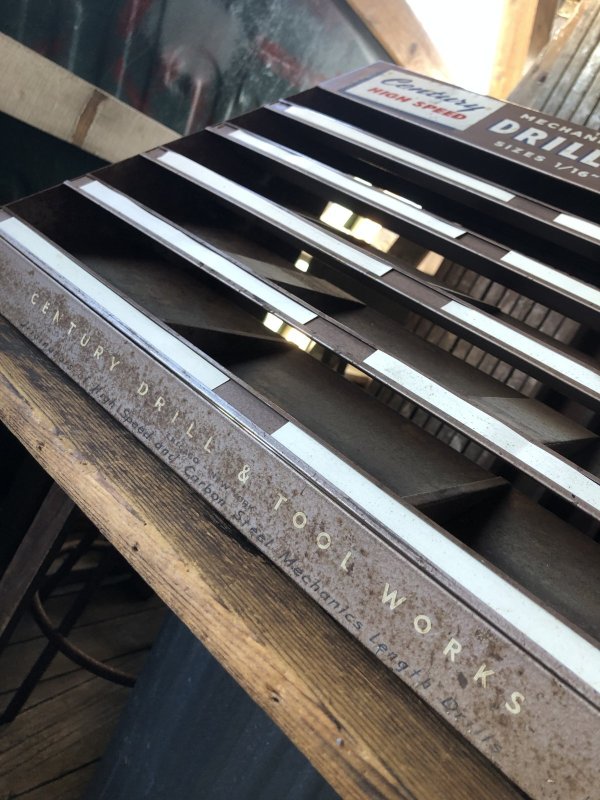 画像9: Vintage Century Drill Bit Hardware Store Display Cabinet (A256)