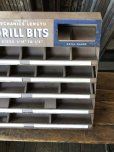 画像7: Vintage Century Drill Bit Hardware Store Display Cabinet (A256) (7)