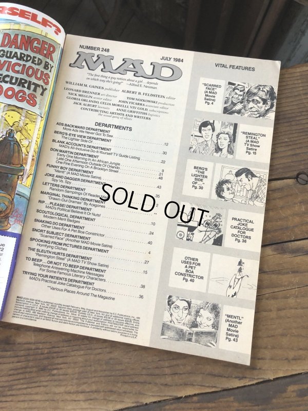 画像4: 1984 Vintage MAD Magazine No.248 JULY '84 (A269)