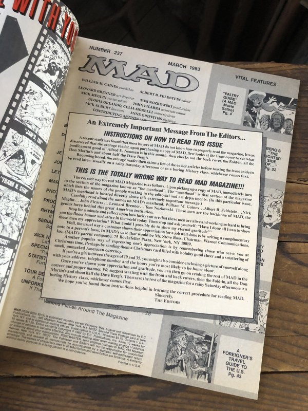 画像4: 1983 Vintage MAD Magazine No.237 Mar '83 (A258)