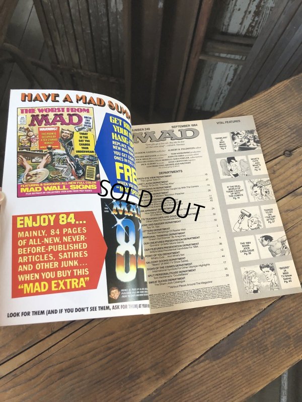画像3: 1984 Vintage MAD Magazine No.249 Sept. '84 (A270)
